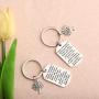 Sister Brother Gifts Dog Tag Keychain Sets Family Tree Pendant Gift Sibling Jewelry Birthday Gifts A Brothers Love is a Sisters Greatest Treasure