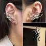 Paialco 925 Sterling Silver Gothic Octopus Ear Cuff Clip On Earring Paialco 925 Sterling Silver Gothic Octopus Ear Cuff Clip On Earring