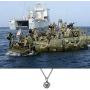 FUSTMW Army Necklace Navy Necklace Military Jewelry Deployment Gifts