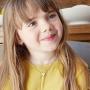 MONOOC Gold Initial Heart Necklace, 14K Gold Plated Dainty Tiny Kids Jewelry for Girls Small Letter Heart Toddler Necklace Baby Initial Jewelry for Little Girls Children
