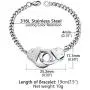 PROSTEEL Stainless Steel Bracelet/Anklet for Men Women Teens, Handcuffs Design Best Friend Bracelet, Silver/Gold/Black Tone, Hypoallergenic, Come Gift Box PROSTEEL Stainless Steel Bracelet/Anklet for Men Women Teens, Handcuffs Design Best Friend Bracelet, Silver/Gold/Black Tone, Hypoallergenic, Come Gift Box