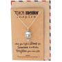 Quan Jewelry Teacher Gifts Street Lamp Necklace with Teach Mentor Inspire Greeting Card, Handmade Jewelry for Women - 100% Handmade