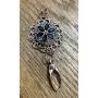 Interchangeable Snap Jewelry Rose Gold Dark Blue & Blue Marquise Flower Holds 18-20mm My Prime Gifts Interchangeable Snap Jewelry Rose Gold Dark Blue & Blue Marquise Flower Holds 18-20mm My Prime Gifts