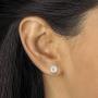 14K Yellow Gold over Sterling Silver Round Genuine Cultured Freshwater Pearl 3 Piece Pearl Set, 18 inches