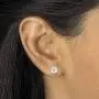 14K Yellow Gold over Sterling Silver Round Genuine Cultured Freshwater Pearl 3 Piece Pearl Set, 18 inches