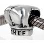 Fit DIY Charms I Love Cooking Chef Hat Charm - 925 Sterling Silver - European Charm Bracelet