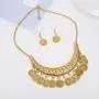 MIXIA Dancing Gypsy Jewelry Ethnic Coin Bib Necklace Drop Earring 2 Pcs Jewelry Set Women Exotic Bohemian Accessories MIXIA Dancing Gypsy Jewelry Ethnic Coin Bib Necklace Drop Earring 2 Pcs Jewelry Set Women Exotic Bohemian Accessories
