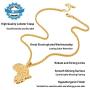 PROSTEEL Stainless Steel Africa Map Necklace for Men Women, 18K Gold/Rose Gold/Black Plated, Customize Available, 22''-24'' Adjustable, Come Gift Box