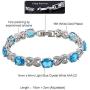 GZJY Women Wedding Jewelry Set Purple Cubic Zirconia Bracelet Earrings Necklace Pendant Bridal Jewelry