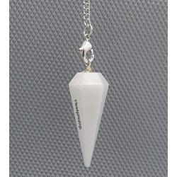Amazing Gemstone Crystal Pendulum for Divination - Dowsing Pendulum Necklace with Chakra Chain and Crystal Ball for Reiki Healing and Crystal Grid Meditation