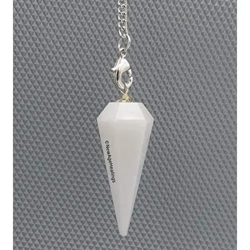 Amazing Gemstone Crystal Pendulum for Divination - Dowsing Pendulum Necklace with Chakra Chain and Crystal Ball for Reiki Healing and Crystal Grid Meditation Amazing Gemstone Crystal Pendulum for Divination - Dowsing Pendulum Necklace with Chakra Chain and Crystal Ball for Reiki Healing and Crystal Grid Meditation