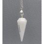 Amazing Gemstone Crystal Pendulum for Divination - Dowsing Pendulum Necklace with Chakra Chain and Crystal Ball for Reiki Healing and Crystal Grid Meditation