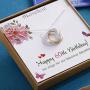 ALoveSoul 60th Birthday Gifts for Women - 925 Sterling Silver Six Circle intertwined Necklace for Her, 6 Decade Jewelry 60 Years Old 1961 Birthday Gifts
