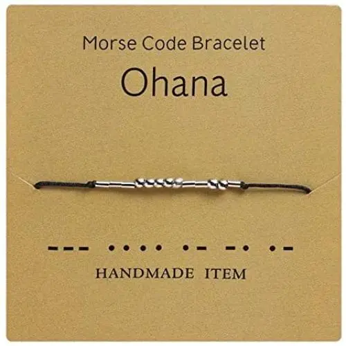 HMOOY Morse Code Bracelet, Silver Plated Beads on Silk Cord Friendship Bracelet Secret Message Morris Jewelry for Women Men Gift for Her Him HMOOY Morse Code Bracelet, Silver Plated Beads on Silk Cord Friendship Bracelet Secret Message Morris Jewelry for Women Men Gift for Her Him