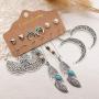 Boho Dangle Earrings Sets Fashion Jewelry for Women Bohemian Tassel Stud Earrings Christmas Valentine Birthday Gift for Girls