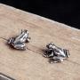 925 Sterling Silver Frog Stud Earrings Birthday Gifts for Women Girls Vintage Cute Animal Stud Earring Party Jewelry