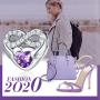 FOREVER QUEEN 925 Sterling Silver CZ Infinite Love Heart Charm with Purple Heart Wings Forever Love Infinity Bead Fit for Charm Bracelet Necklace Valentines Day Gift