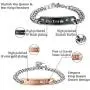 LOYALLOOK 6Pcs Couples Necklaces Bracelets Matching Set for Him and Her, His Queen Her King Pendant Necklace His & Hers Bracelets King and Queen Jewelry Gifts for Lover