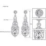 mecresh Teardrop Crystal Chandelier Dangle Earrings for Women in Silver Gold Black Champagne Red mecresh Teardrop Crystal Chandelier Dangle Earrings for Women in Silver Gold Black Champagne Red