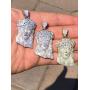Harlembling Solid 925 Sterling Silver Iced Jesus Piece Pendant - Mens - Great for Any Chain! ICY Baguette CZ