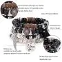 FIBO STEEL 8 Pcs Bohemian Stackable Wood Beads Bracelets for Women Boho Multilayer Stretch Bracelet Set Statement Tassel Bangles FIBO STEEL 8 Pcs Bohemian Stackable Wood Beads Bracelets for Women Boho Multilayer Stretch Bracelet Set Statement Tassel Bangles