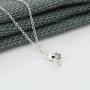 ONE A DAY Power Necklace Sterling Silver Plated Monkey Cute 3D Animal Necklace Pendant Charm for Women Girls Kids