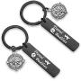 WUSUANED Travel Buddies Compass Keychain Travel Gift for Travel Friends Wanderlust Travel Lovers