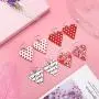 LANTAI 16-20 Pairs Faux Leather Earrings Egg Rabbit Flower Heart lip Leather Earrings Drop Dangle Earrings for Women Girls Holiday Earrings