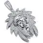 TOPGRILLZ 14K Gold Plated Iced Out CZ Chief Chain Pendant Necklace for Men and Women Fashion Novelty Jewelry TOPGRILLZ 14K Gold Plated Iced Out CZ Chief Chain Pendant Necklace for Men and Women Fashion Novelty Jewelry