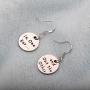 SEIRAA Funny Earrings in One Ear and Out The Other Earrings Stainless Steel Tone Earring Wires for her