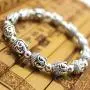MANRUO Feng Shui Tibetan Silver Bead Bracelet Buddha Power Bracelets Attract Wealth and Good Luck Jewelry MANRUO Feng Shui Tibetan Silver Bead Bracelet Buddha Power Bracelets Attract Wealth and Good Luck Jewelry
