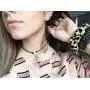 Aobei Single Cultured Freshwater Pearl Choker Necklace for Women Genuine Leather Jewelry Handmade