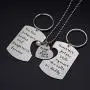 O.RIYA Fathers Mothers Birthday Jewelry Necklace Gift, Mommy Daddy Son Stole Heart Set Little Boy Kids Love Mothers Day Fathers Pendant Necklace Set of 3, Gift for Daughter