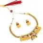 Bodha 22K Traditional Indian Bollywood Designer Gold Coin Necklace Jewelry Set for Girls & Women (SJ_2688)
