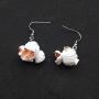 Funny Popcorn Fried Chicken Food Drop Earrings For Women Girl DIY Handmade Creative Unique Dangle Earrings Jewelry