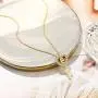 MONOZO Initial Necklace for Women Gold, 14K Gold Plated Letter Charm Necklaces Cubic Zirconia Pendant Key Initial Necklace for Women Her Teen Girls Birthday