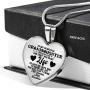ZXOTTY to My Beautiful Granddaughter You are a Gift Love, Grandma Luxury Heart Shape Necklace for Granddaughter