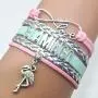 HHHbeauty Flamingo Bracelet Jewelry Leather Infinity Love Flamingo Gifts Flamingo Jewelry Bracelet Gifts for Women, Girls, Men, Boys, Gifts Flamingo