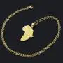 TTVOVO 18K Gold/Black Gun/Platinum/925 Sterling Silver Plated Megan Star of David/African Map Pendant Necklaces for Women/Men Hip Hop Jewelry
