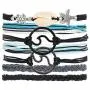 Sllrrka Bohemian Wave Shell Bracelet Set for Women Wax Coated Braided Rope Beach Jewelry Sllrrka Bohemian Wave Shell Bracelet Set for Women Wax Coated Braided Rope Beach Jewelry