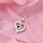 YINSHIFU Name Necklace Personalized Heart Necklace with 2 Birthstones, Customized 2 Names Pendant for Couples Valentines Day Gift YINSHIFU Name Necklace Personalized Heart Necklace with 2 Birthstones, Customized 2 Names Pendant for Couples Valentines Day Gift