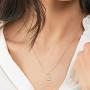 Memorjew Gold Initial Lock Necklaces for Women, 14K Gold Plated Cubic Zirconia Dainty Initial Heart Padlock Pendant Necklace for Women Teen Girls Jewelry Gifts