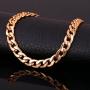 U7 Men Women Cuban Link Bracelet|Stainlss Steel 18K Gold Plated Diamond Cut 3mm 5mm 6mm 7mm 9mm 12mm Wide Miami Curb Chain Wrist Bracelet, Length 6.5'' 7.5'' 8.26'', with Gift Box