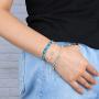 KELITCH Women Pearl Bracelets Wax Rope Wrap Bracelets Miyuki Beads Friendship Jewelry for Summer