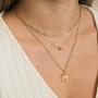 IEFRICH Gold Initial Pendant Necklaces for Women, 14K Gold Plated Dainty Cubic Zirconia Hexagon Initial Pendant Necklace for Women Teen Girls Jewelry Gifts