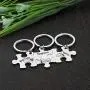 CYTING Stainless Steel Burrito Taco Taquito Matching Puzzle Piece Keychain Set Family Jewelry Gift for Dad mom Son/Daughter