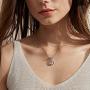 ZowBinBin Cat Necklace - Naughty Cute Lucky Cat Pendant Necklace, 18K White Gold Plated Sterling Silver Cat Pendant for Women, Fashion Cat jewelry Necklace Great Gifts for Lover, Family