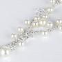 EVER FAITH Silver-Tone CZ Austrian Crystal Cream Simulated Pearl Elegant Flower Jewelry Set