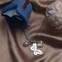 LParkin Sympathy Gift Butterfly Necklace Now She Flies with Butterflies Memory Necklace in Memory of Necklaces Remembrance Gift for Loss of a Loved One Butterfly Jewelry