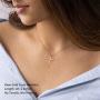 Ursteel Cross Necklace for Women, Dainty Gold Plated Cross Pendant Necklace Sideways Cross Choker Layered Cross Necklace for Women Girls